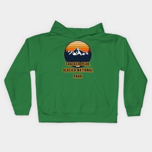 Cracker Peak, Glacier National Park Kids Hoodie